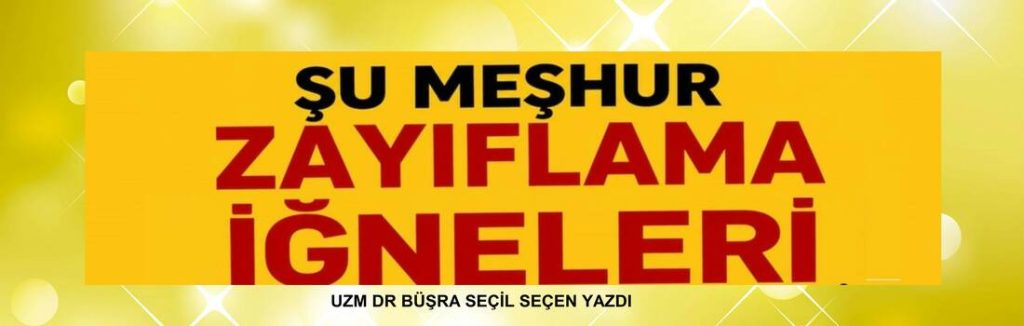 ŞU MEŞHUR ZAYIFLAMA İĞNELERİNİ GELİN ÜSTADINDAN DİNLEYELİM...