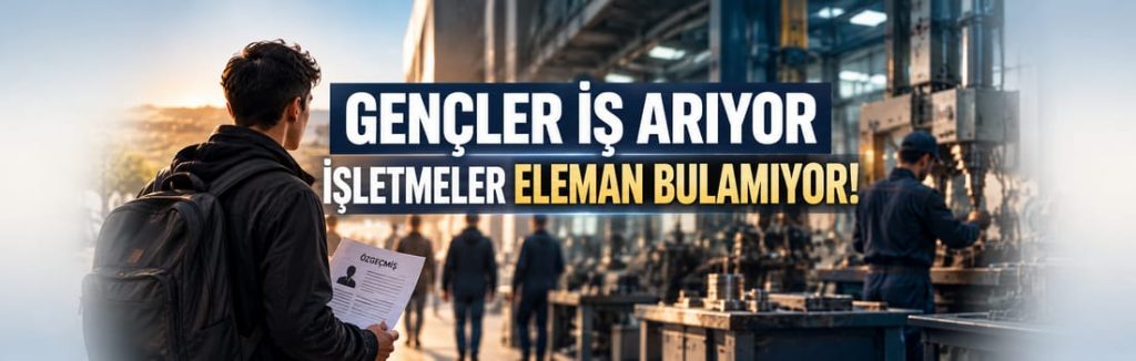 GENÇLER İŞ ARIYOR İŞLETMELER ELEMAN BULAMIYOR